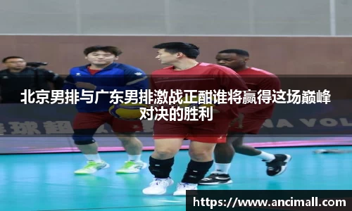北京男排与广东男排激战正酣谁将赢得这场巅峰对决的胜利